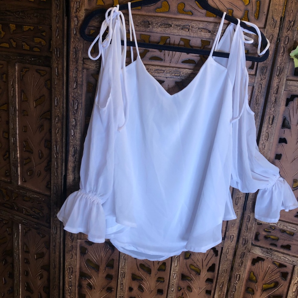 White Long Sleeved Blouse *worn once*